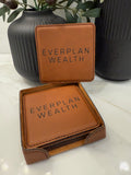 Leatherette Coaster Set