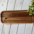 Personalized Solid Acacia Wood Tray