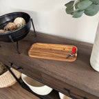 Personalized Solid Acacia Wood Tray