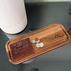 Personalized Solid Acacia Wood Tray