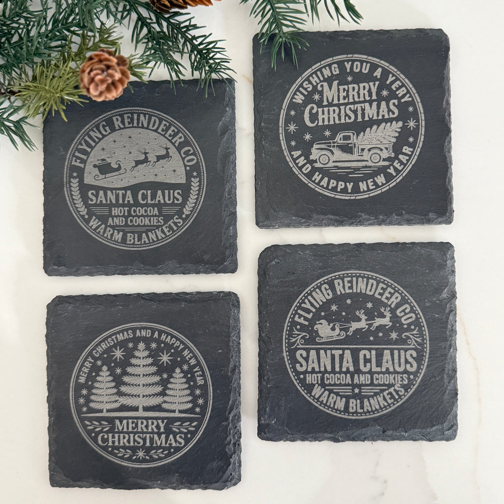 Christmas Slate Coasters