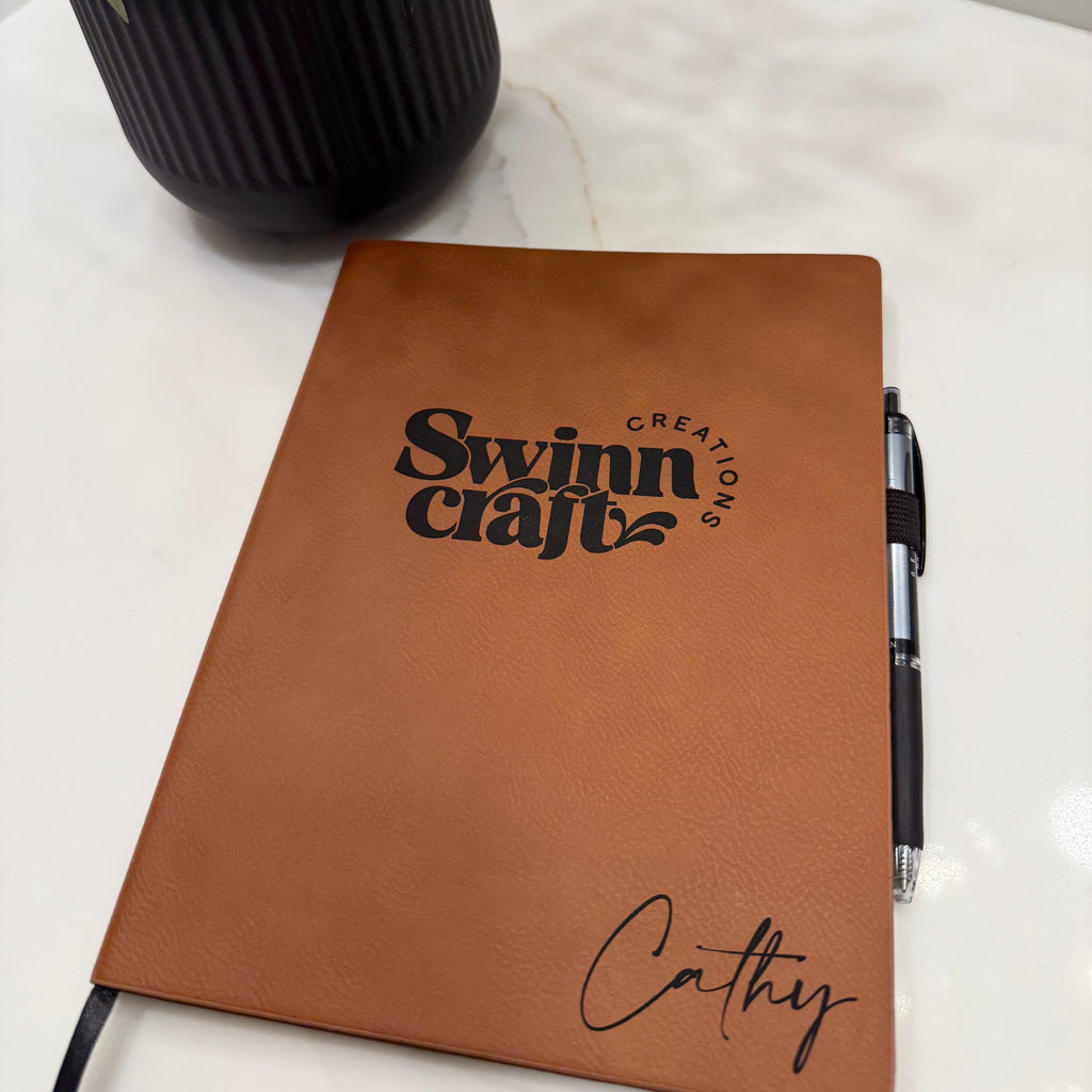 Leatherette Journal with Lined Paper and Pen